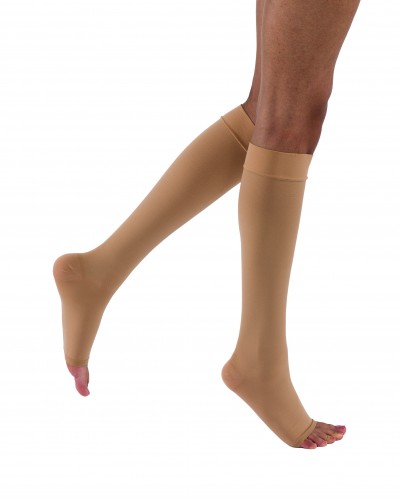 ANTI-EMB STOCKING 18 KNEE OPEN TOE BEIGE XL